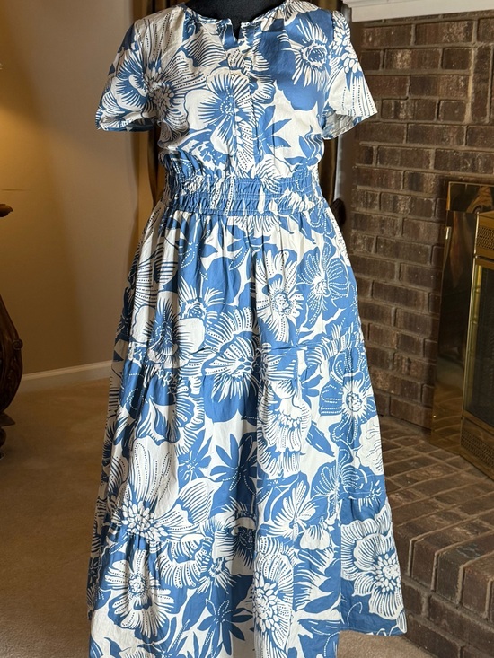 Cynthia Rowley Dresses & Skirts - Cynthia Rowley Blue and White Floral Maxi Dress XL